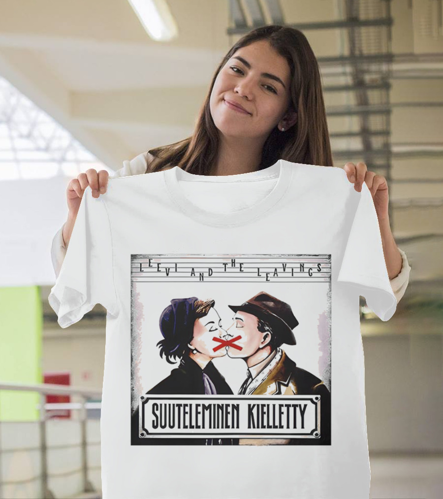 Leevi And The Leavings Suuteleminen Kielletty Vintage Couple With Red Cross T-Shirt