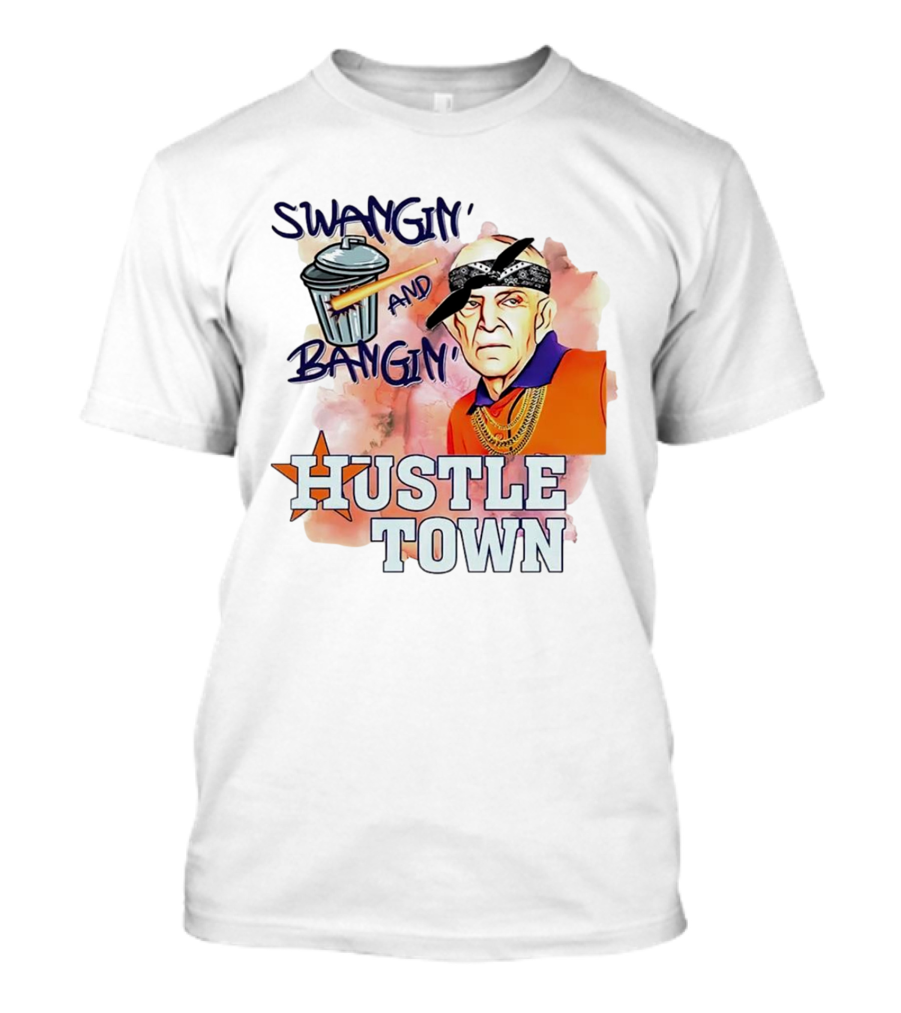 Swangin’ And Bangin’ Hustle Town Houston Astros Mattress Mack T-Shirt