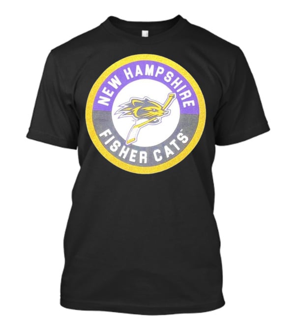 New Hampshire Fisher Cats Hockey Logo Circular Emblem T-Shirt