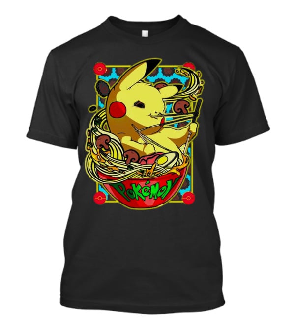 Pokemon Pikachu Ramen Mania Noodles Bowl Adventure T-Shirt