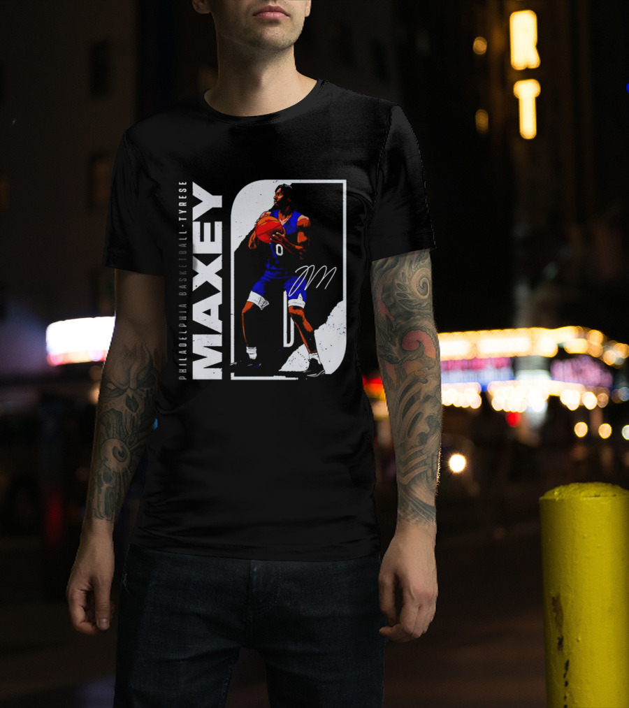Philadelphia Basketball Tyrese Maxey T-Shirt