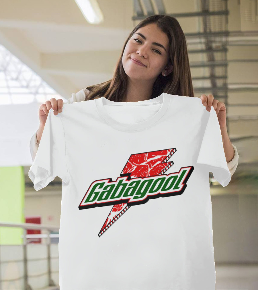 Gabagool Meat Lightning Bolt Red Green T-Shirt