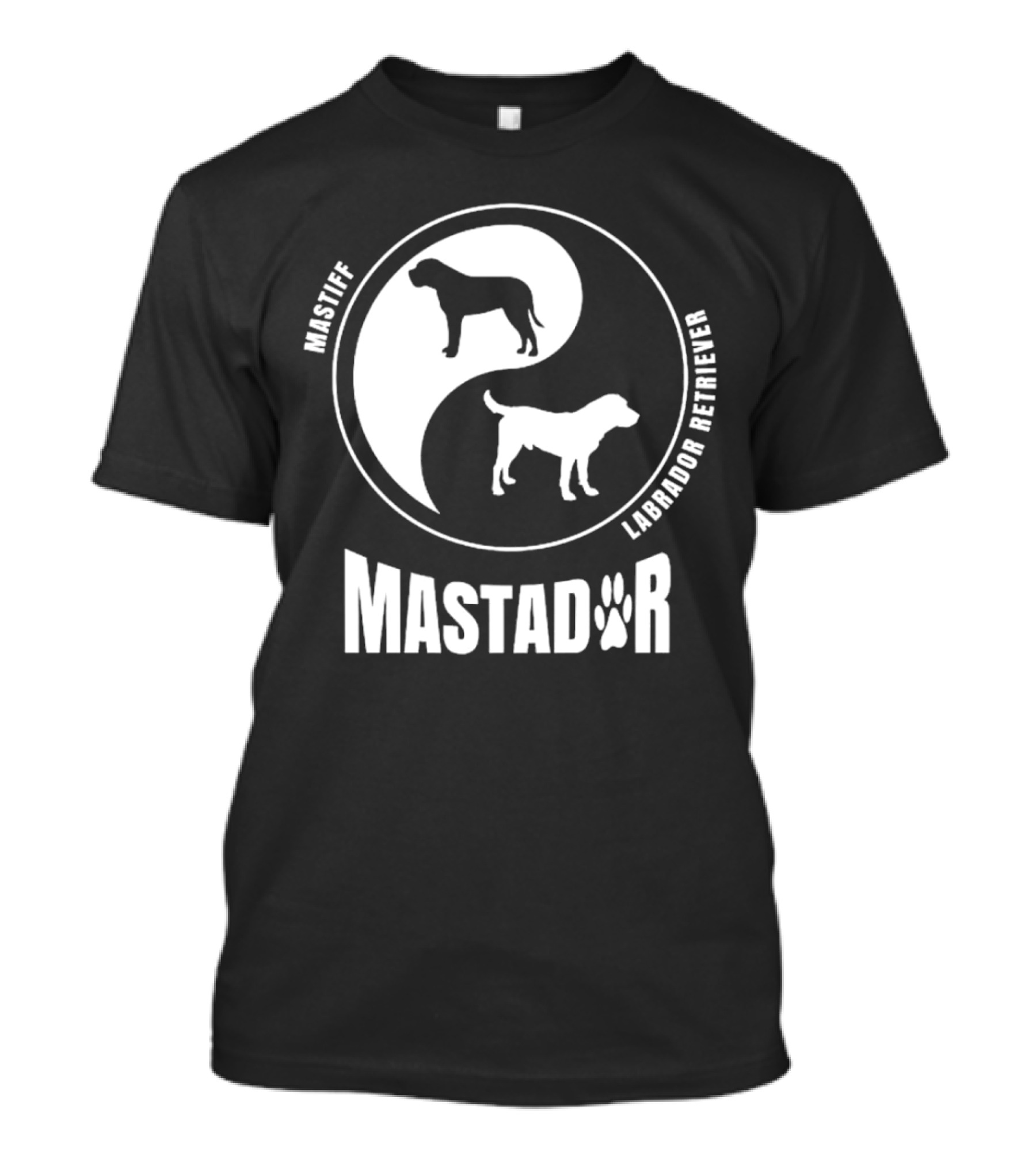 Mastiff Labrador Retriever Yin Yang Mastador T-Shirt