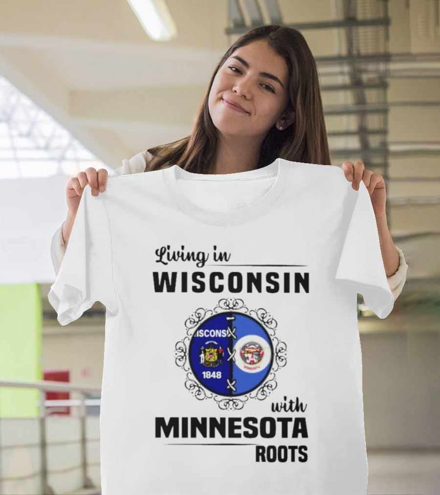 Wisconsin Pride Minnesota Roots United State Crests T-Shirt