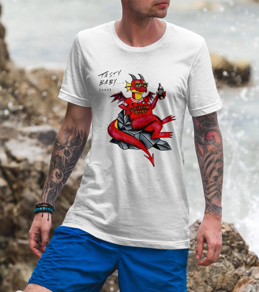 Wrexham Lager Dragon Tasty Baby Cool Style Image T-Shirt