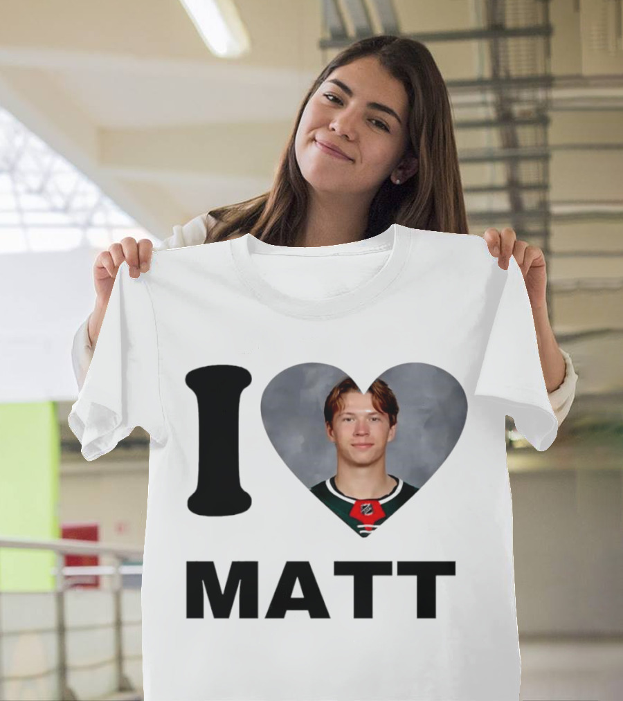 I Heart Matt Boldy Fan Love T-Shirt