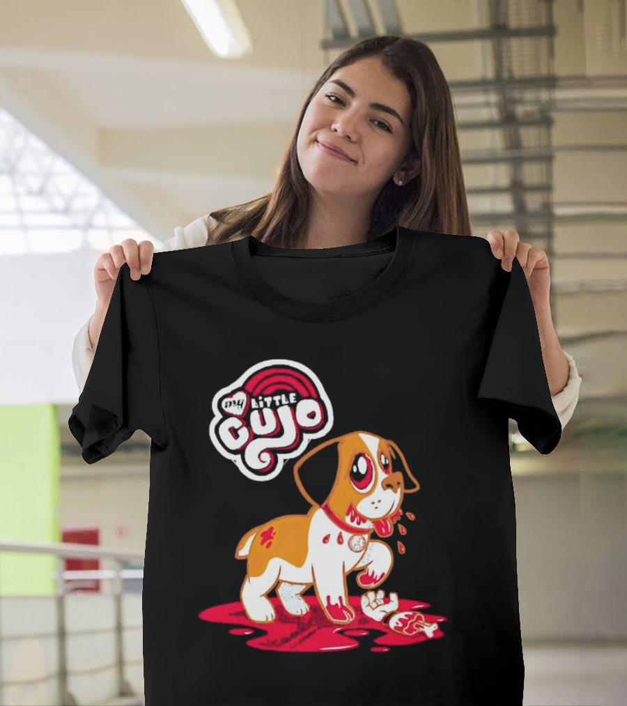 My Little Cujo Dog With Blood And Bones T-Shirt