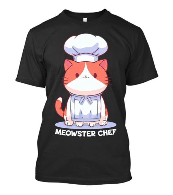 Meowster Chef Adorable Cat Cooking T-Shirt