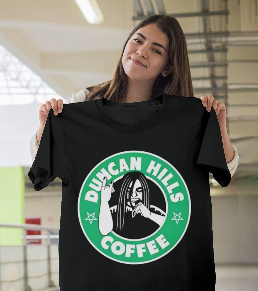Duncan Hills Coffee Metalocalypse Starbucks Emblem T-Shirt