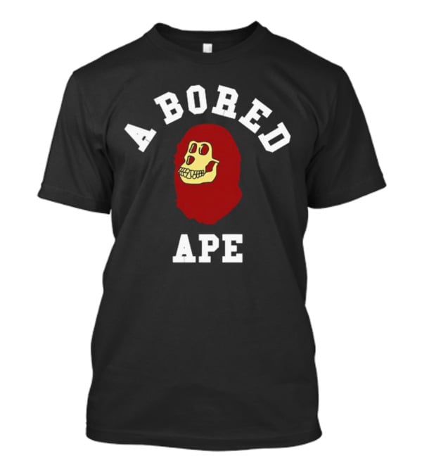 A Bored Ape Red Skull T-Shirt