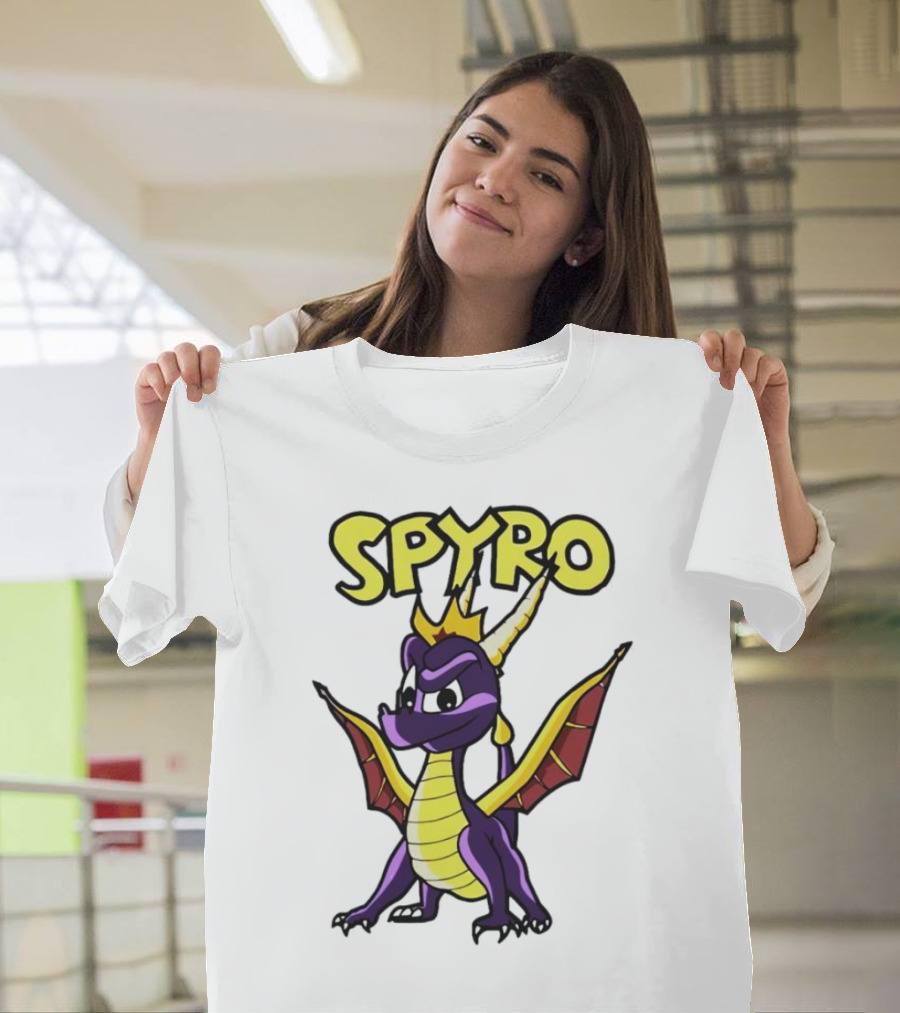 SPYRO the Dragon Hero with Crown and Wings T-Shirt