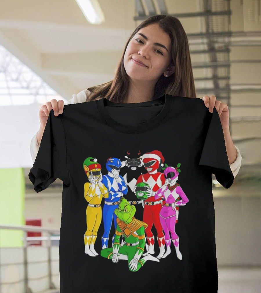 Grinch Rangers Christmas Power T-Shirt