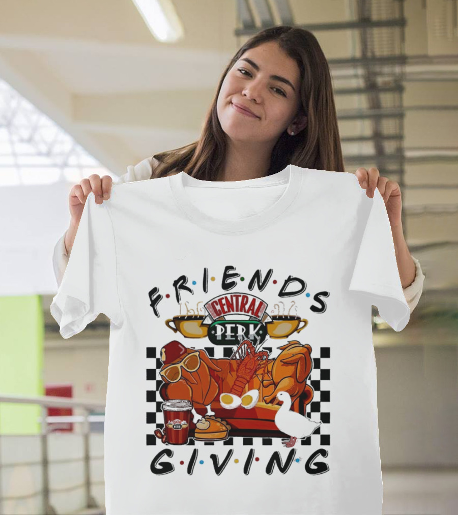 Friends Central Perk Thanksgiving Couch Scene T-Shirt