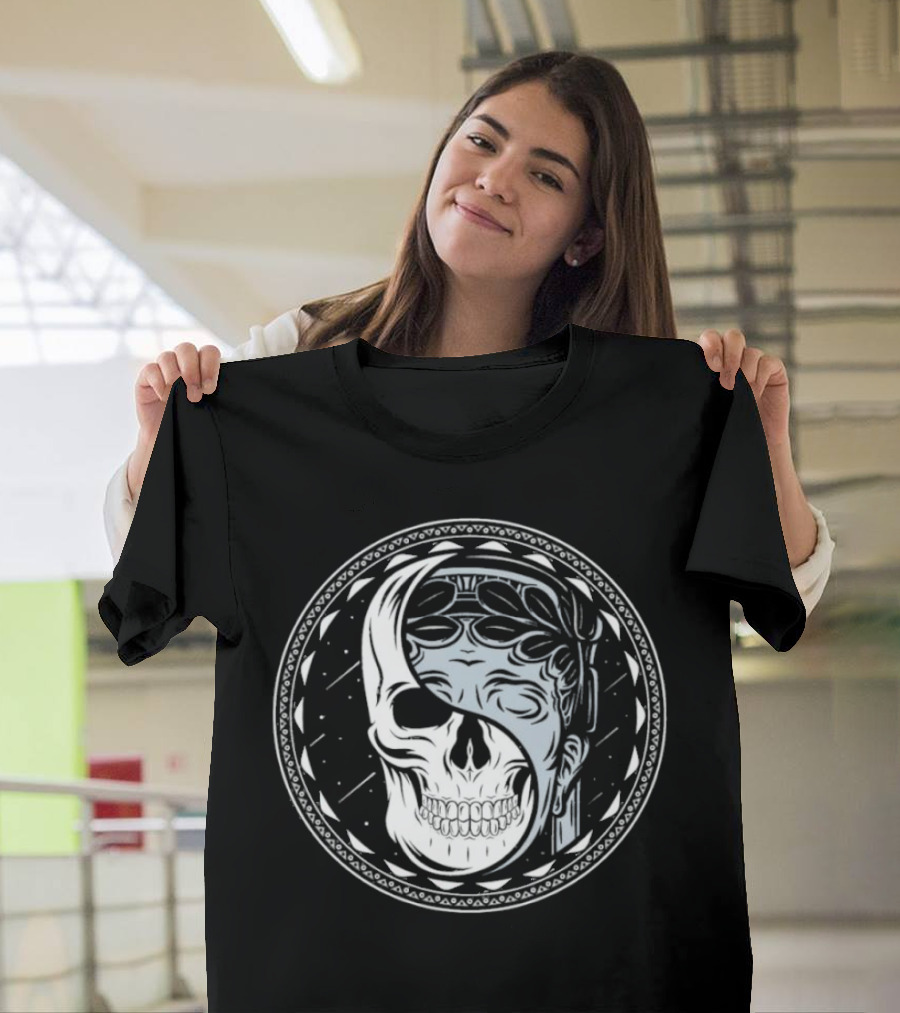 Skull Guardian Yin Yang Mask Fusion T-Shirt