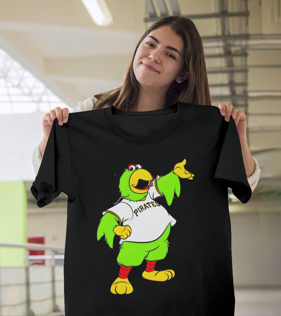 Pittsburgh Pirates Parrot Mascot Cheerful T-Shirt