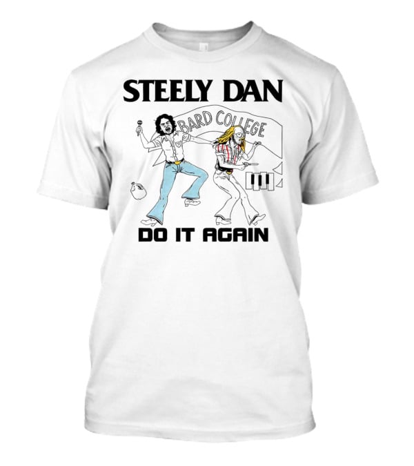 Steely Dan Bard College Do It Again Retro Music Skate Roller Disco Vintage T-Shirt