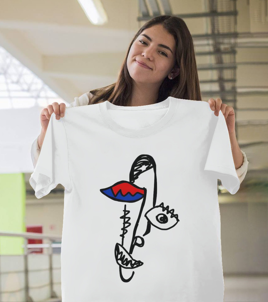 Beyond Graf’s Latest Abstract Picasso Face Disconnected Lines And Shapes T-Shirt