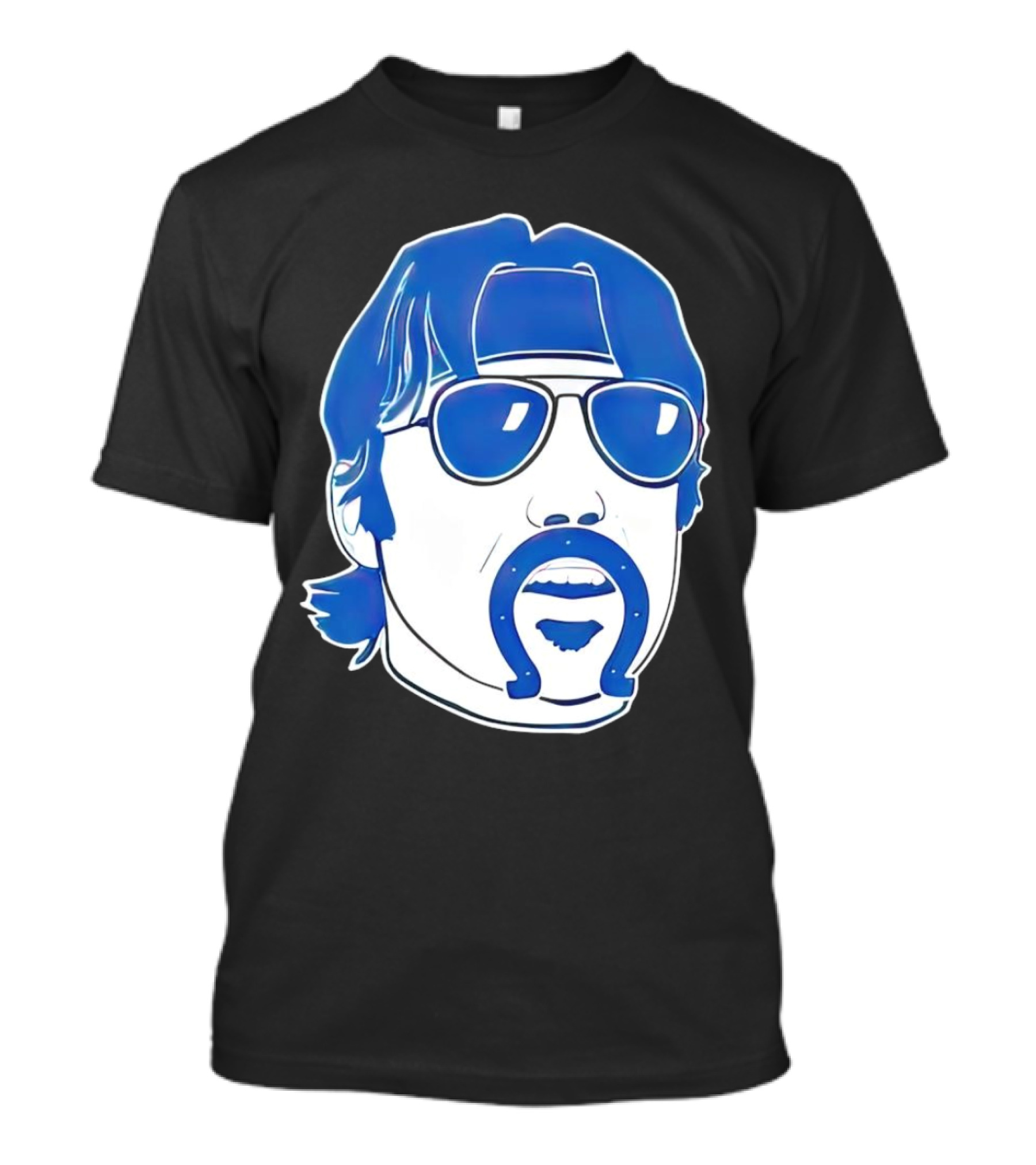 Minshew Mania Indianapolis Colts Iconic Quarterback Mustache Sunglasses T-Shirt