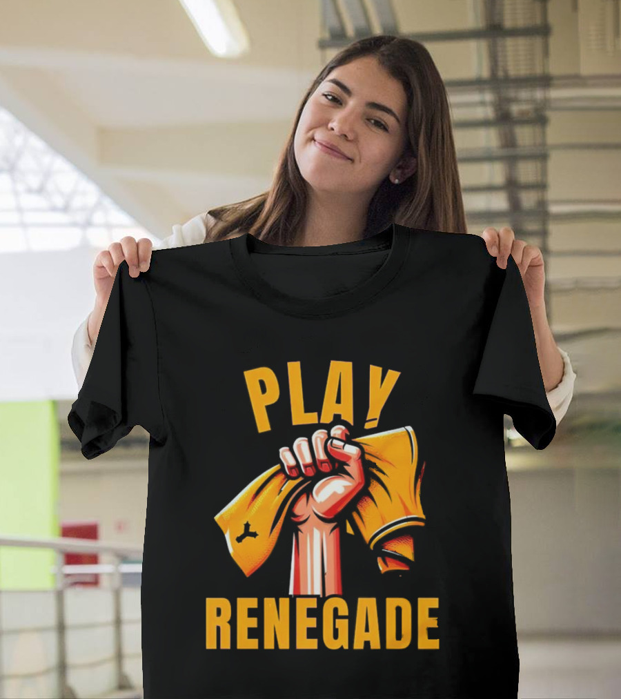 Play Renegade Hand Holding Yellow Towel T-Shirt