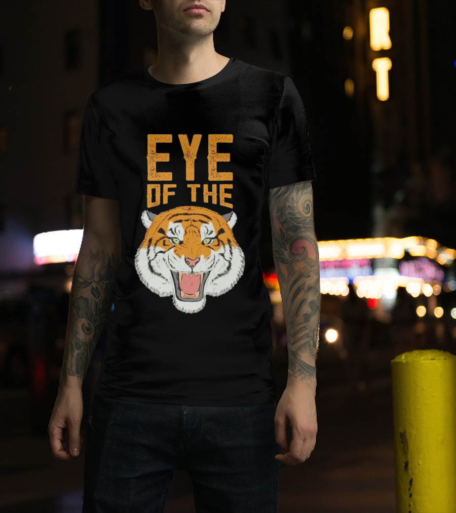 Eye Of The Tiger Fierce Roaring Tiger Face T-Shirt