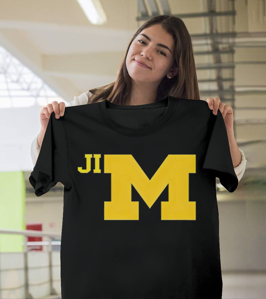 Jim Harbaugh Michigan Wolverines Big M T-Shirt