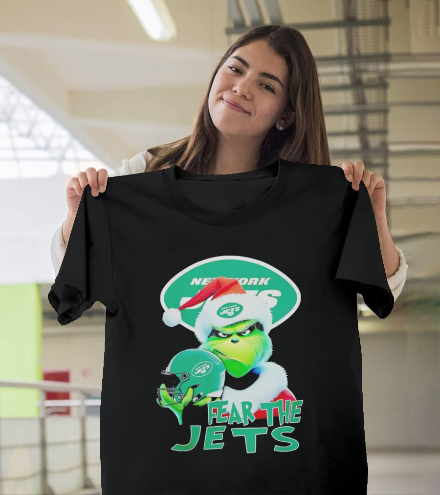 New York Jets Grinch Fear The Jets Christmas T-Shirt