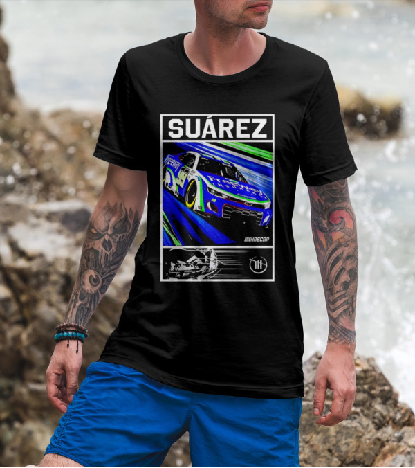 Suárez NASCAR Track Freeway Insurance 99 Racing Car T-Shirt