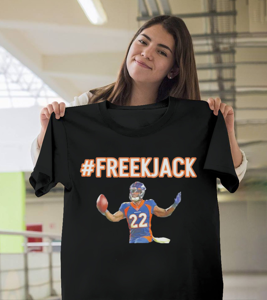 Mile High #FreeKJack Football Player 22 T-Shirt