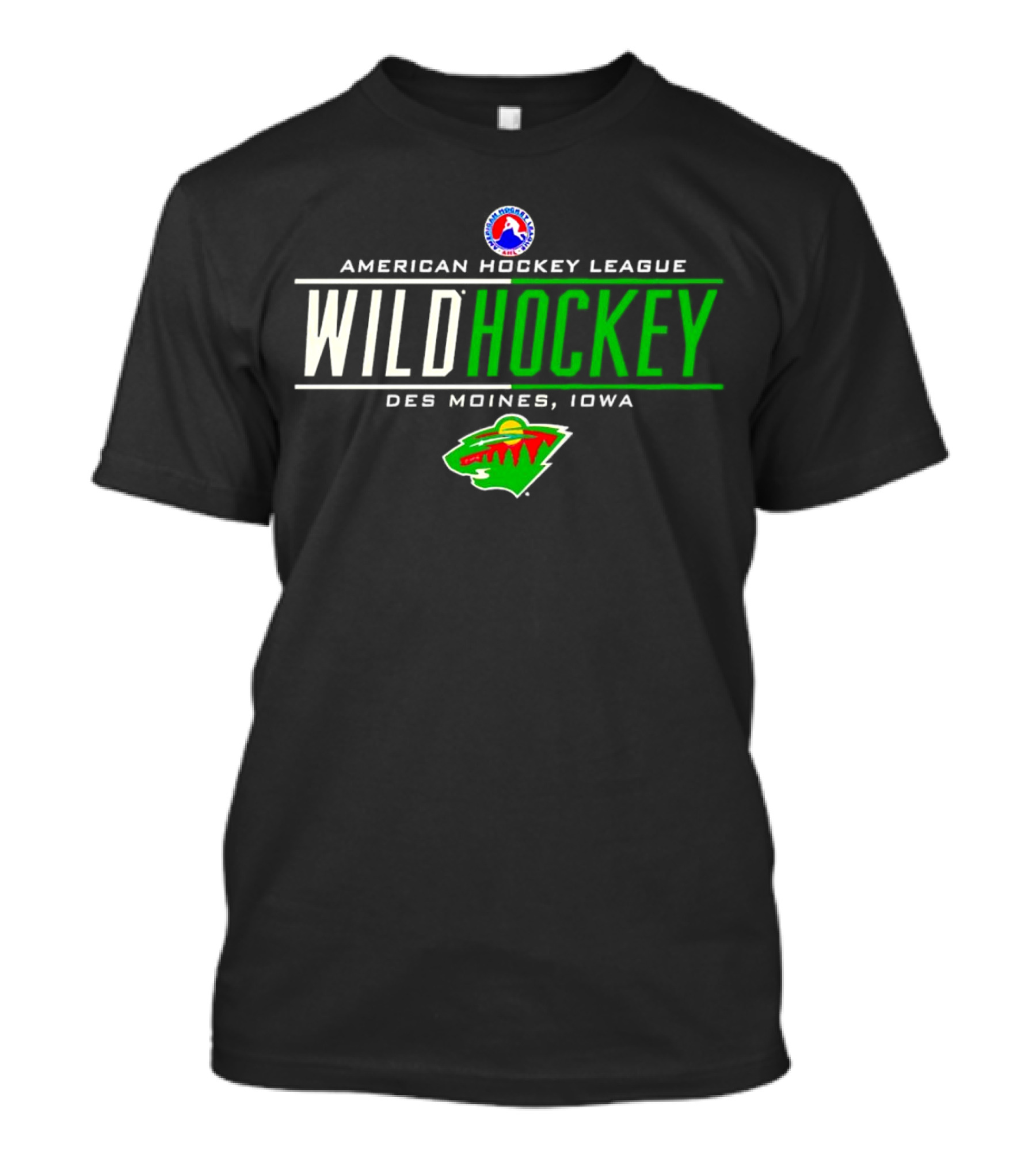 American Hockey League Wild Hockey Des Moines Iowa T-Shirt