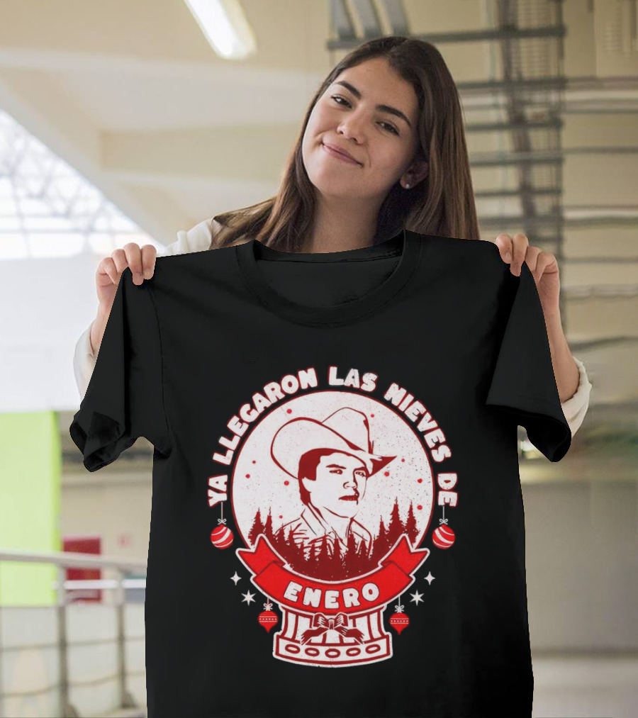 Chalino Sanchez Ya Llegaron Las Nieves De Enero Enero Christmas T-Shirt
