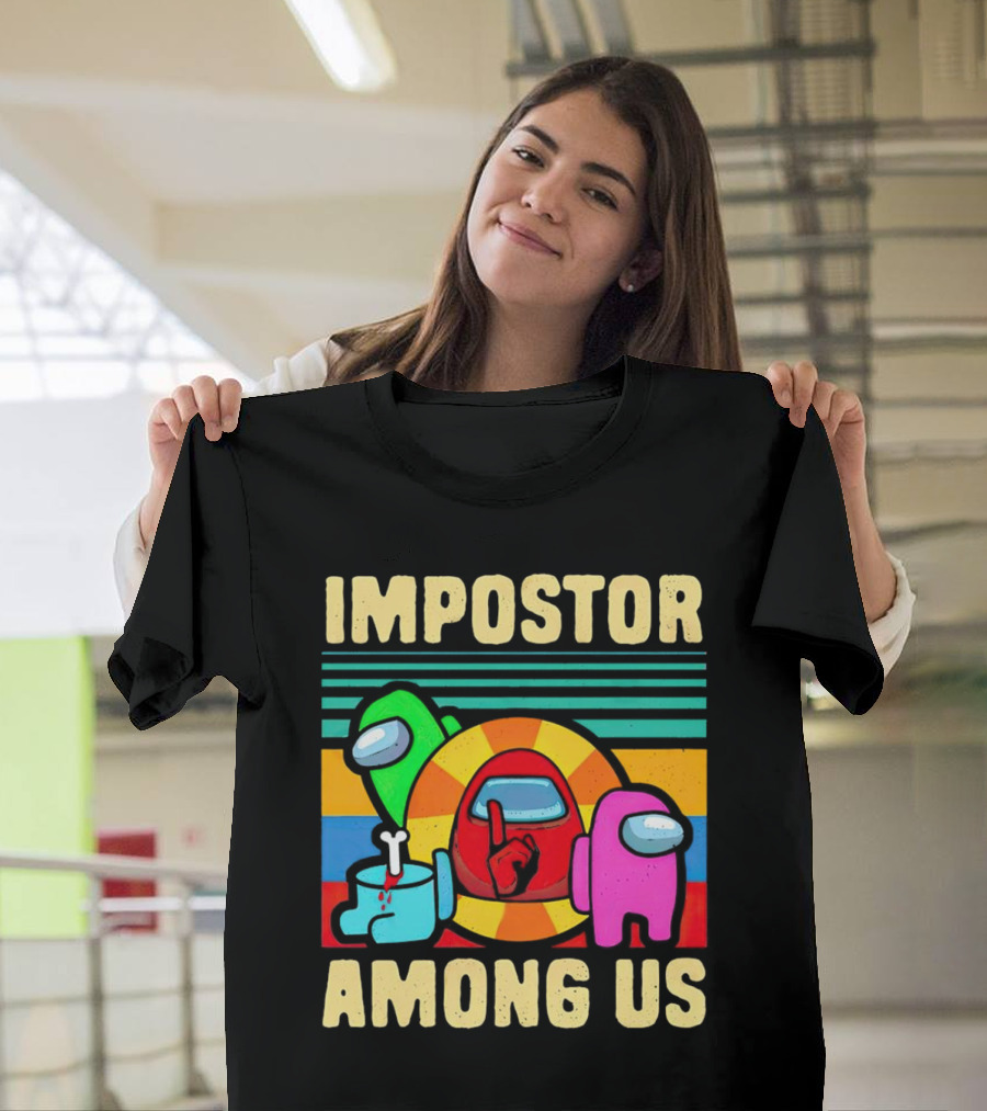 IMPOSTOR AMONG US Retro Crewmate T-Shirt