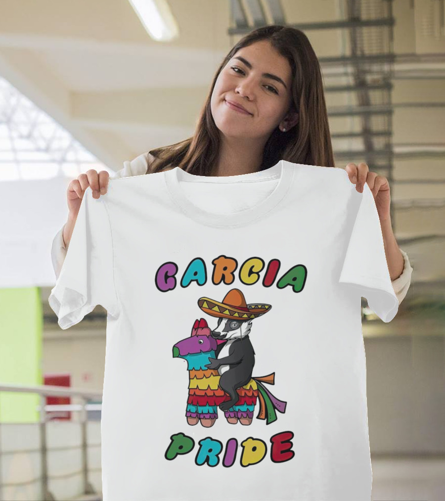 Garcia Pride Piñata Sombrero Rainbow Colors T-Shirt