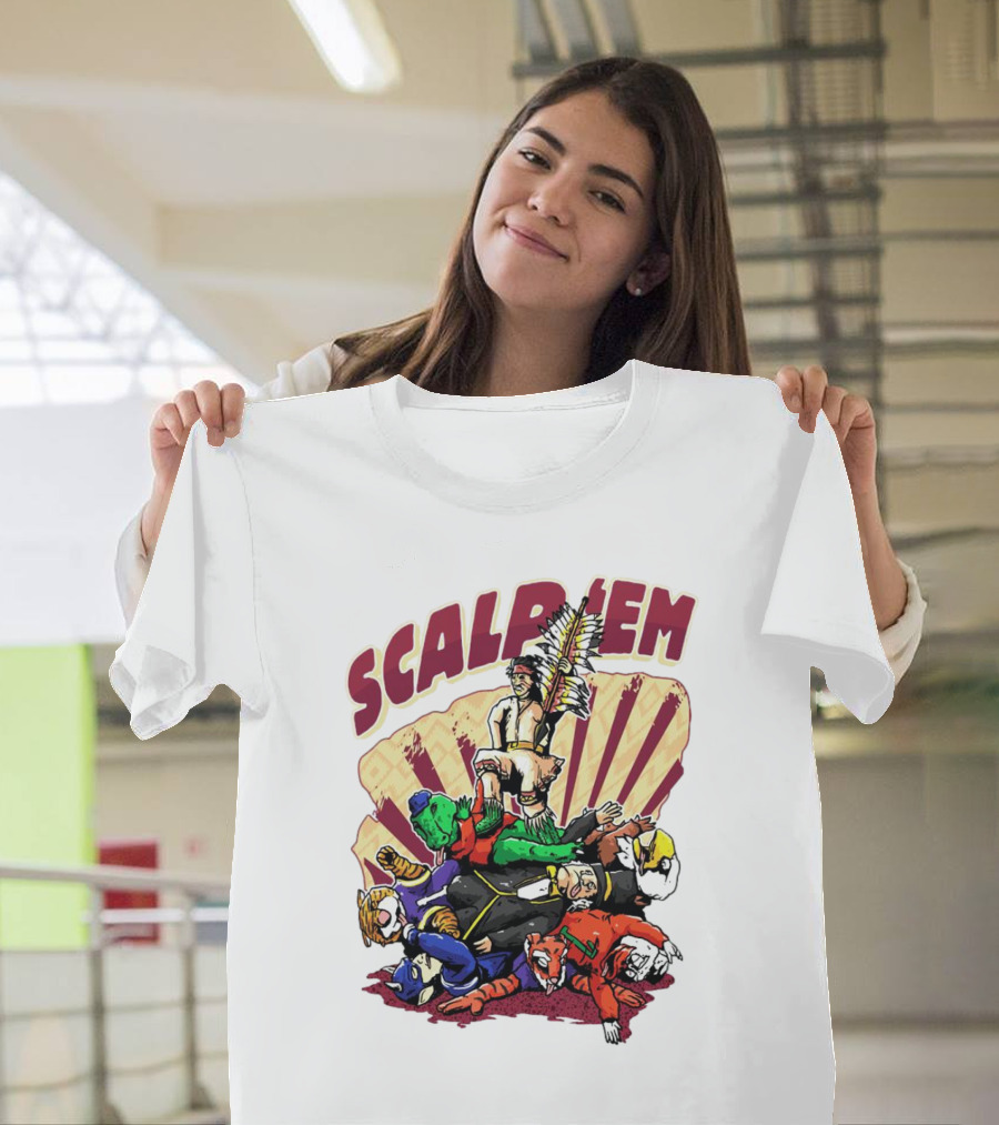 Scalp Em Florida State Seminoles Football Victory Over Rivals T-Shirt