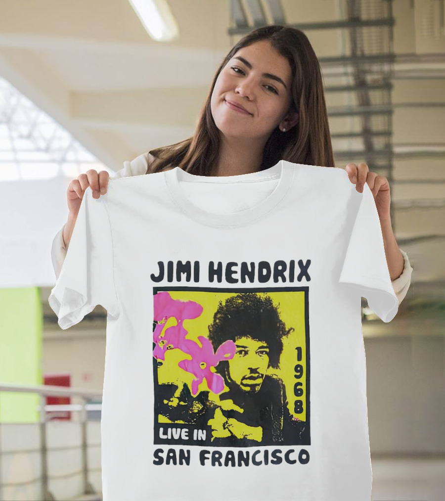 Jimi Hendrix Live in San Francisco 1968 T-Shirt