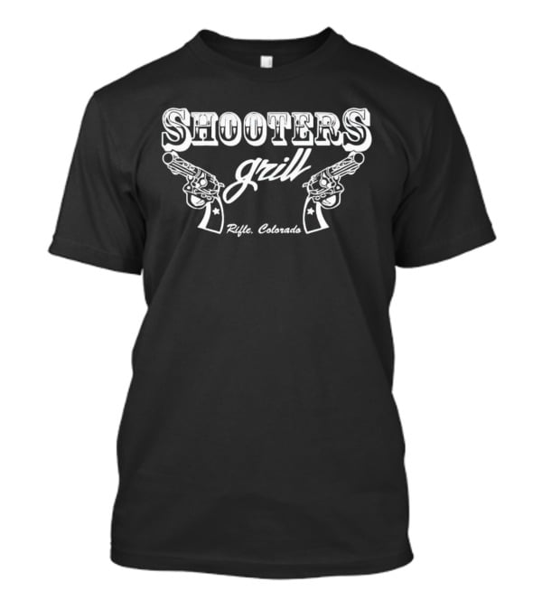 Shooters Grill Rifle Colorado Vintage Revolver T-Shirt