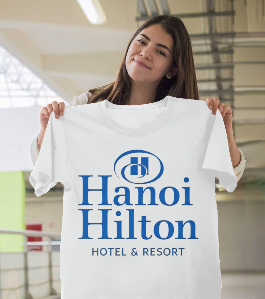 Hanoi Hilton Hotel And Resort Logo Emblem T-Shirt