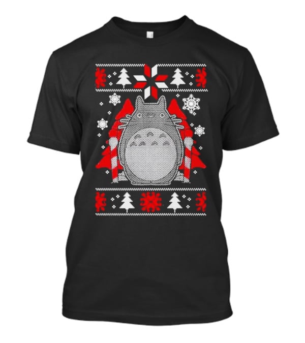 My Neighbor Totoro Studio Ghibli Festive Holiday T-Shirt