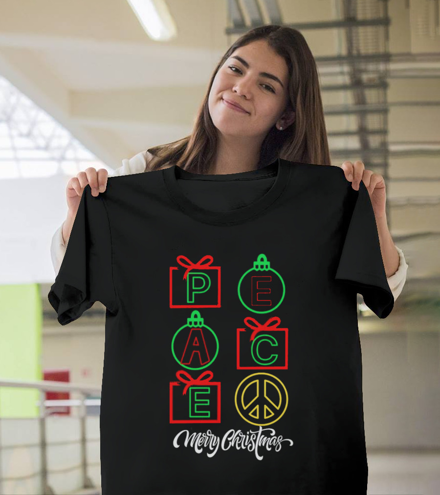 Peace Gift Ornaments Merry Christmas T-Shirt