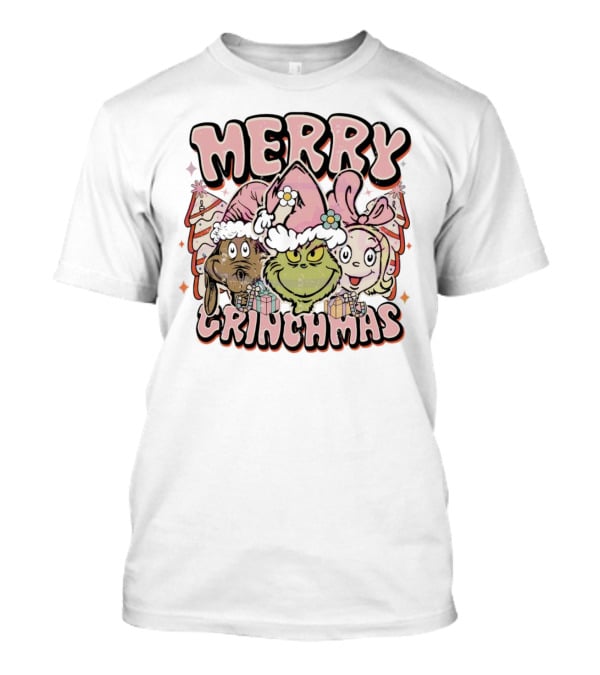 Merry Grinchmas Max Cindy Lou Who Christmas Festive Characters Holiday T-Shirt