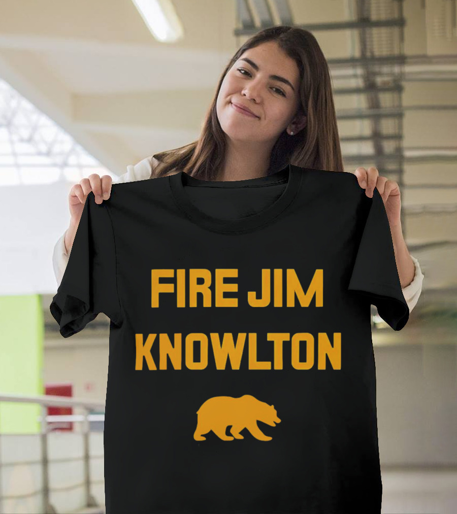 California Golden Bears Fire Jim Knowlton Bear T-Shirt