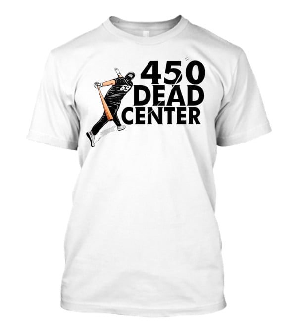 450 Dead Center Baseball Player Swinging T-Shirt