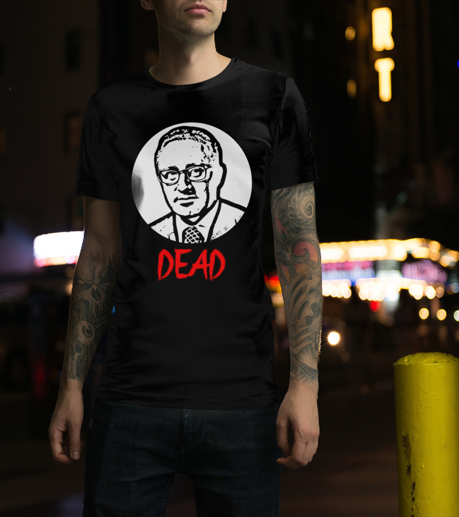 Henry Kissinger Dead Black And White T-Shirt