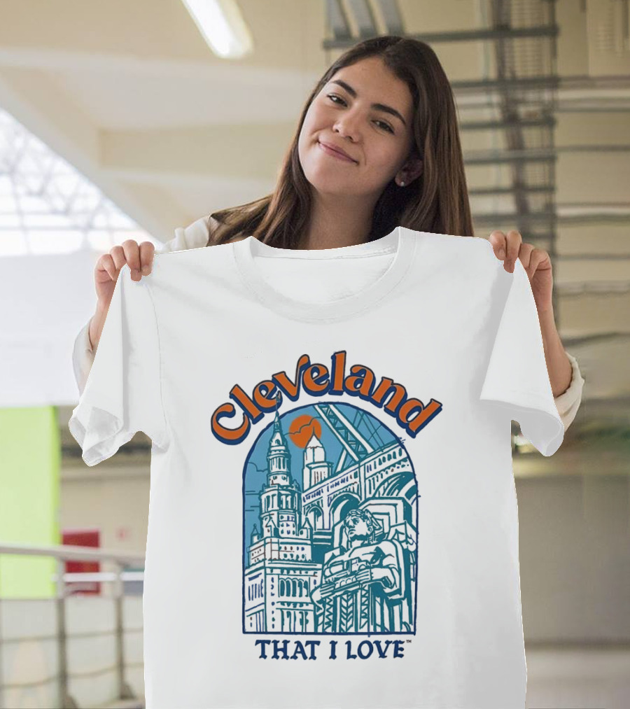 Cleveland That I Love Skyline Architecture T-Shirt
