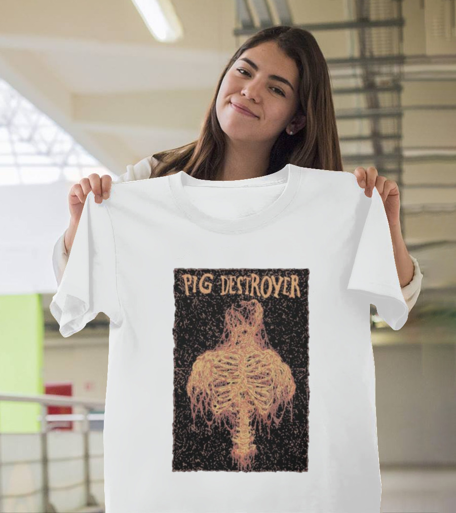 PIG DESTROYER Skeleton Ribs T-Shirt