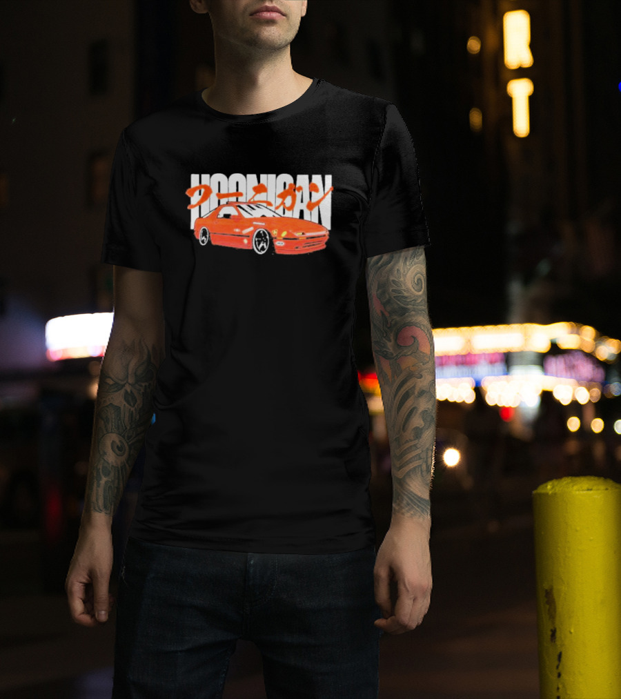 Hoonigan FC Rotary Japanese Kanji Red Sports Car T-Shirt