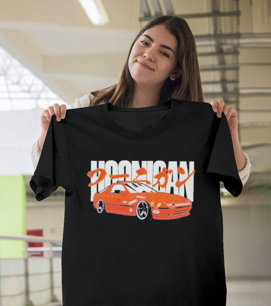 Hoonigan FC Rotary Japanese Kanji Red Sports Car T-Shirt