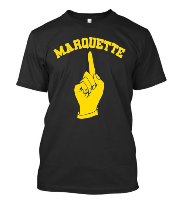 Marquette Yellow Number One Finger T-Shirt
