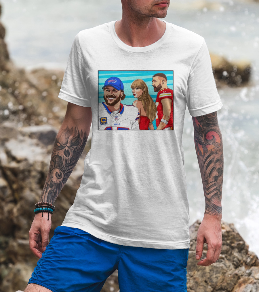 Buffalo Bills Vs. Kansas City Chiefs Distracted Girlfriend Meme T-Shirt