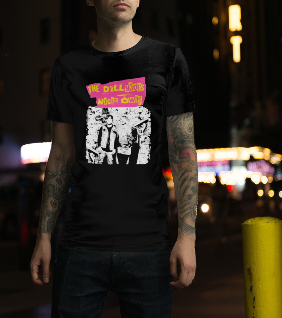 The Dollyrots Night Owls Retro Album Collage T-Shirt