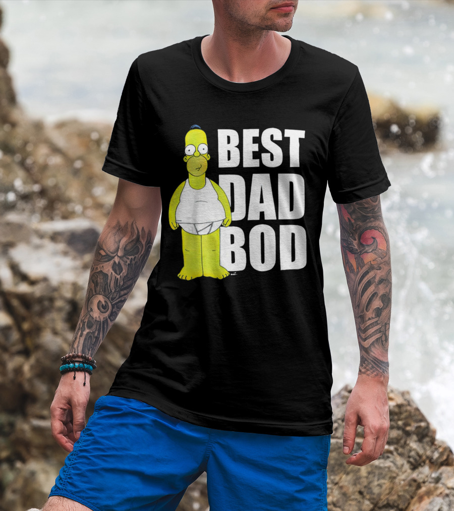 Homer Simpson Best Dad Bod The Simpsons T-Shirt